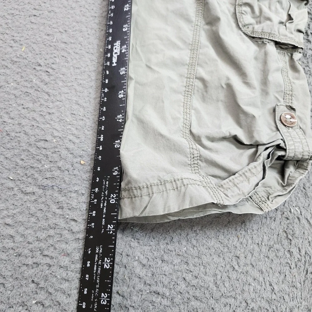 Calvin Klein Pants Womens M Green Capri Cargo Drawstring Elastic Waist Pockets - Picture 4 of 13